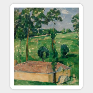 The Spring House by Paul Cezanne Sticker